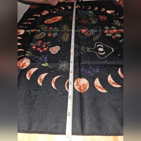Mystical Moon Phases 19x19 Table Cover / Tapastry - Picture 4 of 5